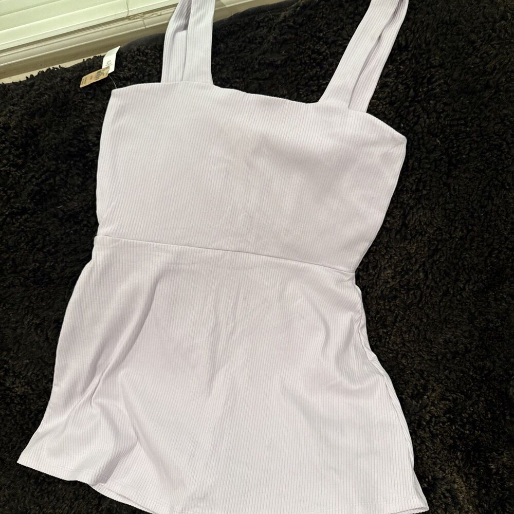 PINK Victoria’s Secret Lavender XL Rib Square Neck Active Sleeveless Dress VS